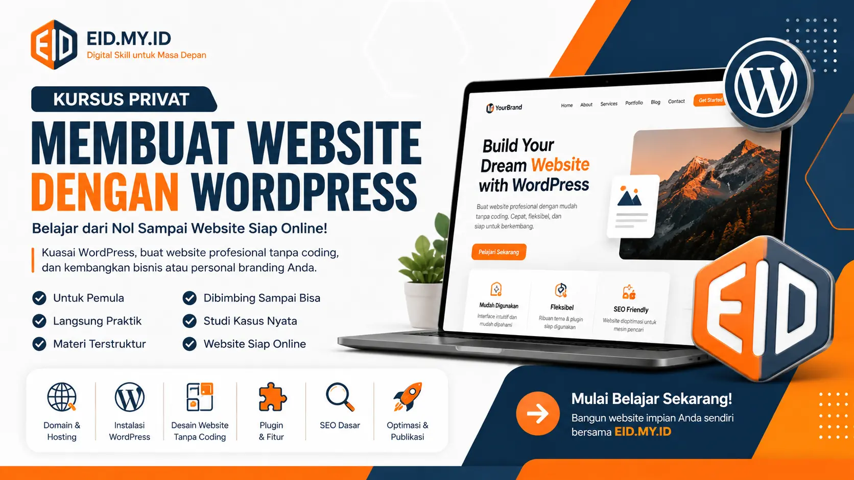 Read more about the article Kursus Pembuatan Website dengan WordPress